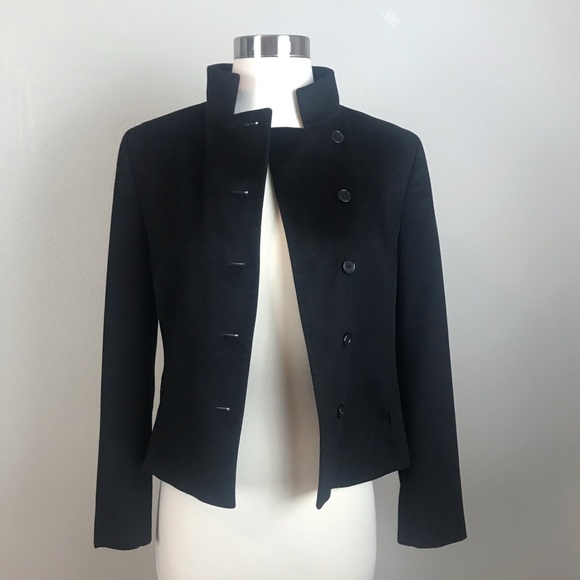 Akris Punto Black Wool Angora Cashmere Jacket - Picture 6 of 8